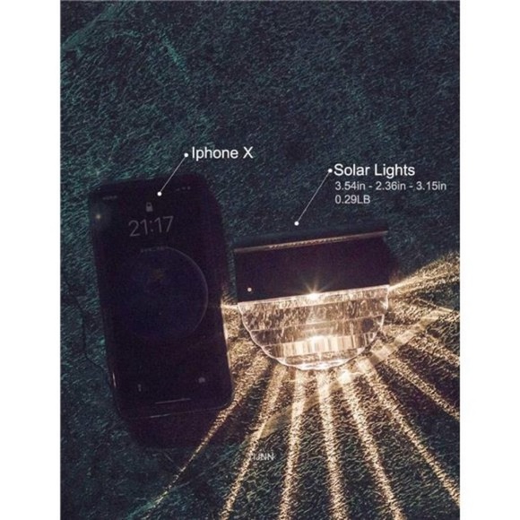 Solar Deck Lights, Outdoor Lighting Backyard Decor Outside Step Lights Garden - Picture 3 of 6